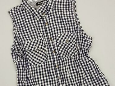 granatowa bluzki krótki rękaw: Shirt, SinSay, S (EU 36), condition - Good