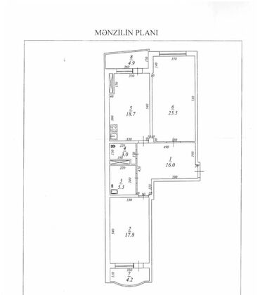 Yeni tikili: 2 otaqlı, Yeni tikili, m. Həzi Aslanov, 96 kv. m — 10