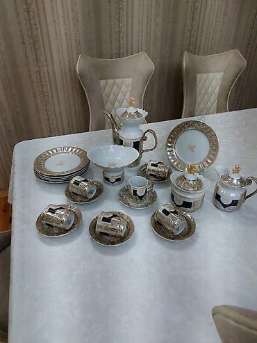 cay servizi: Çay dəsti, rəng - Qızılı, Farfor — 5