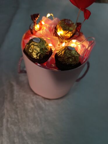 Konditorski proizvodi, slatkiši: Ručno izrađene slatke korpe/torte od čokoladica – idealne za — 22