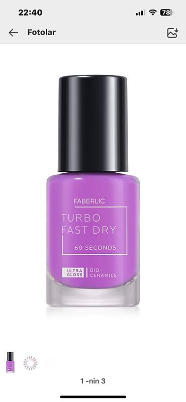 elifbar ultra: Faberlic Turbo Fast Dry dırnaq lakı – 60 saniyəyə sürətli quruma — 1