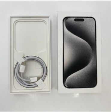 iphone x продажа: IPhone 15 Pro, 128 ГБ, White Titanium, Отпечаток пальца, Беспроводная зарядка, Face ID