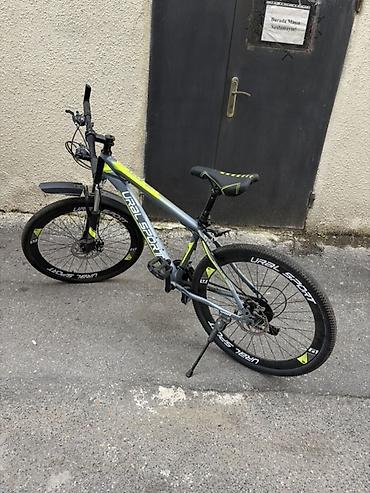 Velosipedlər: Ural Sport dağ velosipedi - Çərçivə: yüngül lehimli, rəngi boz-neon — 1