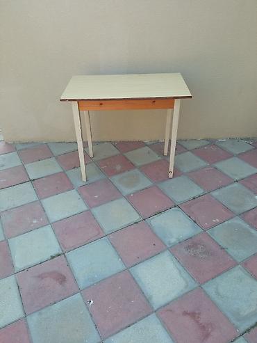 Masalar: Taxta masa hövsanda - Material: ağac (üst tabla açıq rəngli, ağac — 3