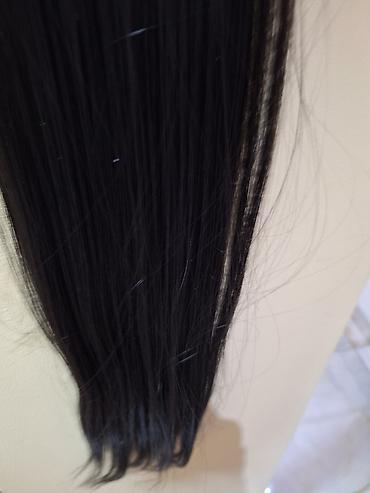 Perike i klipse: Ekstenzija rep – duga, ravna, crna (1b) - Tip: ekstenzija za kosu u — 8