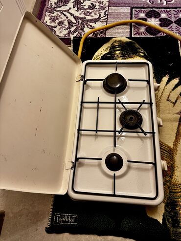 işlənmiş qaz plitələri: Плита Газовая, Настольная, 3 конфорки, Б/у
