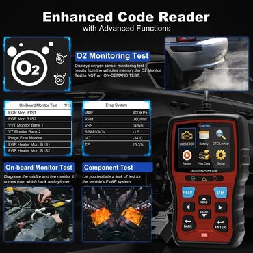 Alati za automobile: VDIAGTOOL VD30 OBD2, OBDII EOBD Scanner DTC Lookup Free Update, Auto — 7