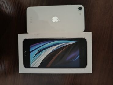 5 se айфон: IPhone SE 2020, Б/у, 64 ГБ, Белый, Коробка, 96 %