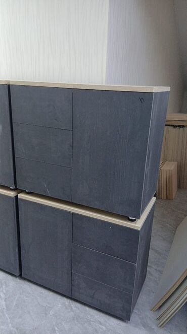 Sifarişlə ofis dəst mebeli: Mebel istehsalı və quraşdırma xidməti - Ofis masaları: İki rəngli — 85