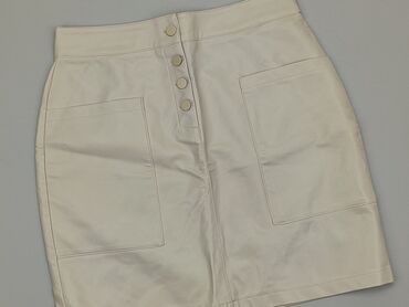 kremowa plisowane spódnice: Skirt, M (EU 38), condition - Fair