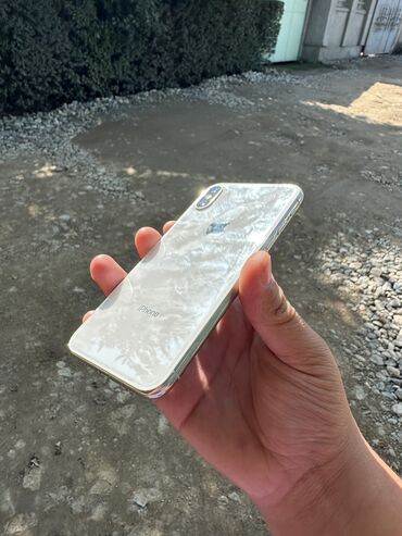 ми бох: IPhone X, Б/у, 256 ГБ, Белый, 100 %