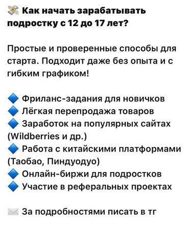 курсы python: Онлайн-программа “Как начать зарабатывать подростку с 12 до 17 лет”
