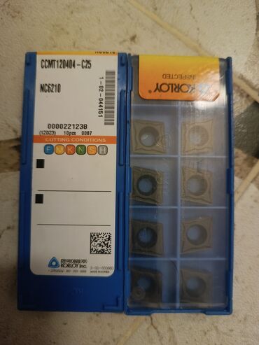 Digər alətlər: Torna və frezə üçün kəsici lövhəciklər (karbid insertlər) komplekti - — 32