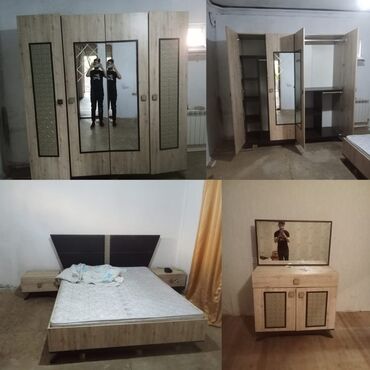 Kreslolar: İkinəfərlik çarpayı, Dolab, Termo, 2 tumba, İşlənmiş