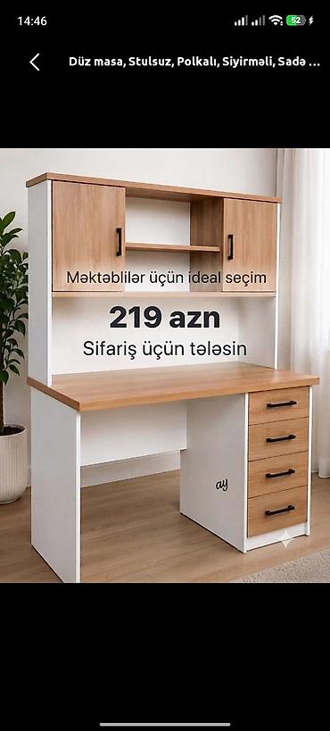 masa transformatoru: Masa və üst dolablı iş stolu - Məktəblilər üçün ideal seçim yazı və — 1