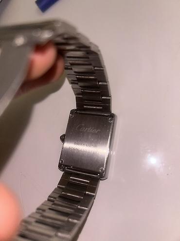 Qol saatları və aksesuarlar: Cartier Tank paslanmayan polad qol saatı ÜNVANA PULSUZ ÇATDIRILMA - — 3