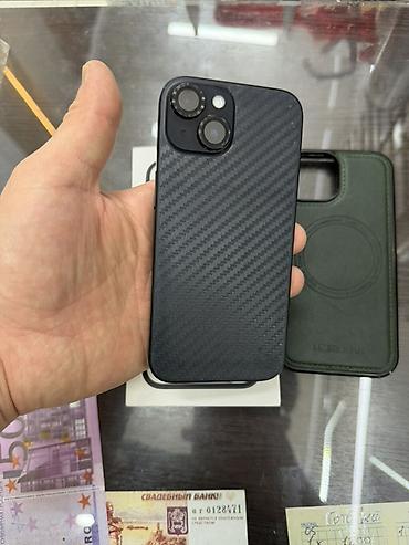 iphone d: IPhone 15, Б/у, 128 ГБ, Черный, Чехол, 75 % — 4