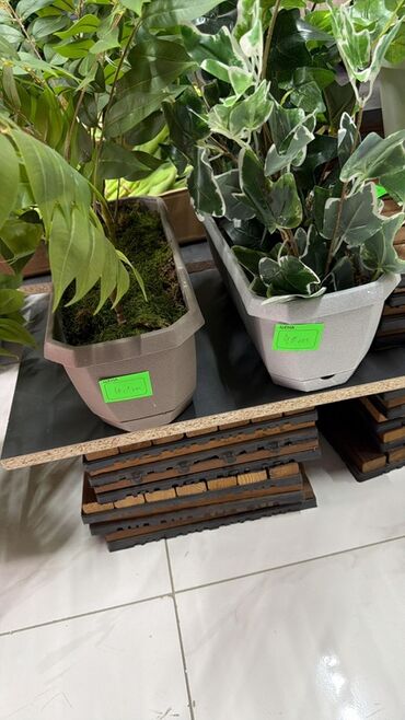 Süni güllər: Dəbli dekorativ süni bitkilər kompozisiyası - Düzbucaqlı uzun — 3