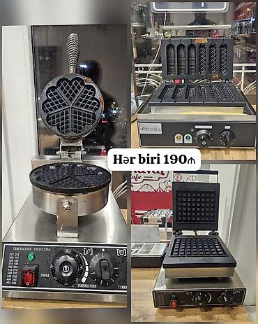 Vafli aparatı kommersiya tipli hər biri 190 AZN unvan Şestoy paralel