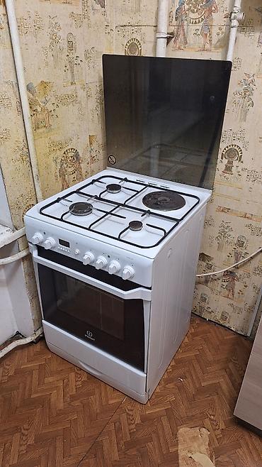 indesit плита: Комбинированная плита, Indesit, Б/у, Напольная, Механическая, Полная оплата — 1