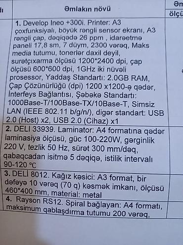 printer a3: Develop ineo+ 300i – A3 rəngli çoxfunksiyalı ofis cihazı — 4