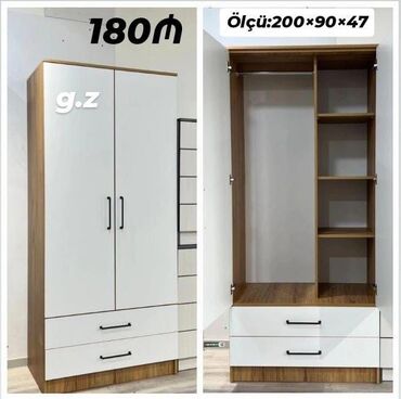 Dolablar: Yeni, 2 qapılı Düz dolab, Şifonyer
