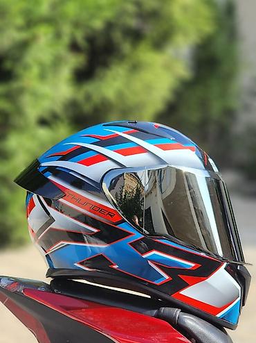 Moto geyim: Məhsul: Studds THUNDER tam üzlü motosiklet dəbilqəsi Xüsusiyyətlər: - — 4