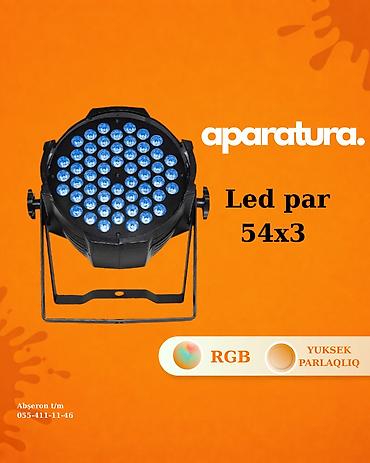 vital system: LED Par 54x3 RGB - Professional Səhnə İşığı Məkanların rəngarəng — 1