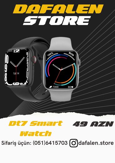 smart bracelet m5: ⌚dt 7 smart watch ⌚ ❌55azn❌ ✅43azn✅ Diqqət: qiymət 43manata endi ☑️