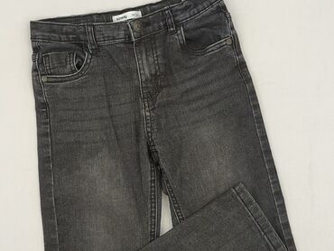 spodnie woskowane kremowe: Jeans, SinSay, 9 years, 128/134, condition - Perfect