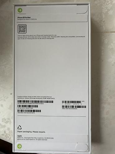 Мобильные телефоны и аксессуары: IPhone 18 Pro Max, Новый, 512 ГБ, Бордовый, Коробка, 100 % — 3
