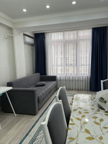 токмок квартиры: 1 комната, 48 м², Элитка, 8 этаж, Евроремонт