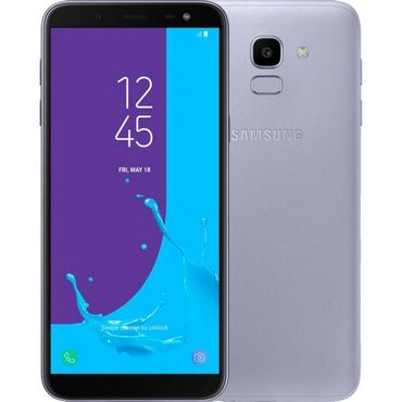 Samsung: Samsung Galaxy J6, Б/у, 32 ГБ, цвет - Серый, 2 SIM