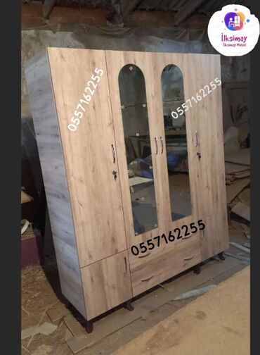 Dolablar: Yeni, 4 qapılı Düz dolab, Dolab-asılqan — 4