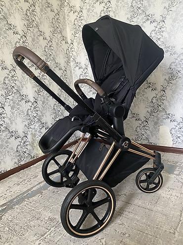 foo foo: Коляска прогулочная Cybex Balios (серия Gold), цвет Black с шасси Rose — 1