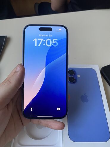 Apple iPhone: IPhone 16, 128 GB, Göy — 8