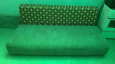 обивка дивана цена: Диван-кровать, цвет - Коричневый, Б/у