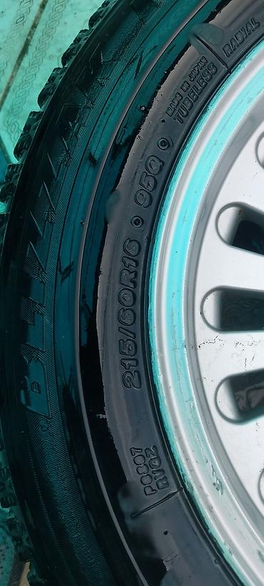 диски bmw x5: Колеса в сборе 215 / 60 / R 16, Зима, Б/у, Комплект, Легковые, Литые, отверстий - 5 — 2