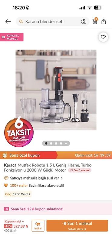 redmi note 13 pro 4g: 6-si birinde Karaca Pro-Multimax Mətbəx Robotu / Blender Seti satisda — 1