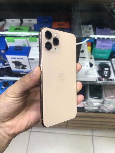 аксессуары для телефона: IPhone 11 Pro, Б/у, 256 ГБ, Золотой, Защитное стекло, Кабель, Чехол, 92 %