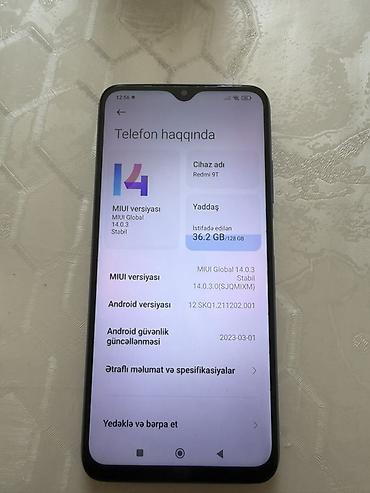 xiaomi redmi note 9t: Redmi 9T, 128 GB, rəng - Mavi, İki sim kartlı — 2