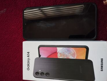 тример бу: Samsung Galaxy A14, Колдонулган, 128 ГБ, түсү - Кара, 2 SIM