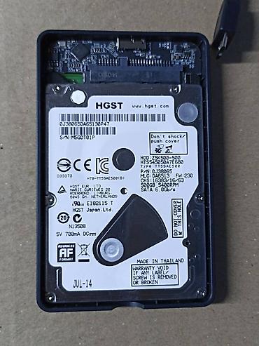 Жесткие диски, переносные винчестеры: Накопитель, Б/у, HDD, 512 ГБ, 2.5" — 5