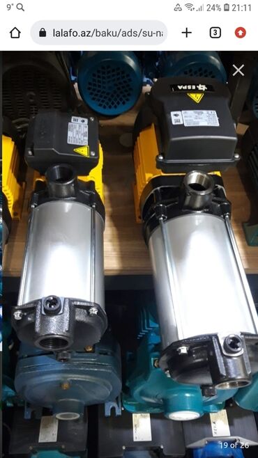 Nasoslar və hidroforlar: Nasos, Suvarma üçün, Yeni — 24