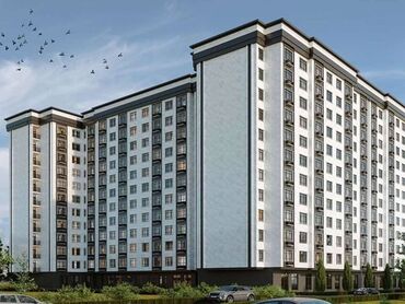 квартира в пишпеке: 2 комнаты, 63 м², Элитка, 12 этаж, ПСО (под самоотделку)
