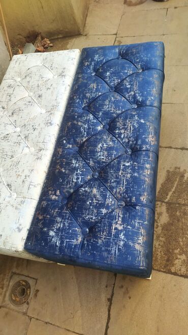 Pufiklər: Yeni, Pufik oturacaq, Süni dəri, rəng - Ağ, Kredit yoxdur, Ödənişli çatdırılma — 6