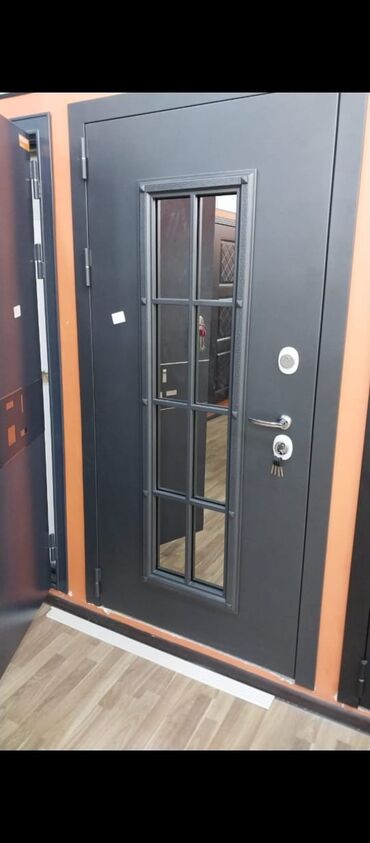Giriş qapıları: Blok üçün Yeni Giriş qapısı 100x210 sm Çərçivə ilə, Zəmanətli, Ödənişli quraşdırma, Pulsuz çatdırılma — 23