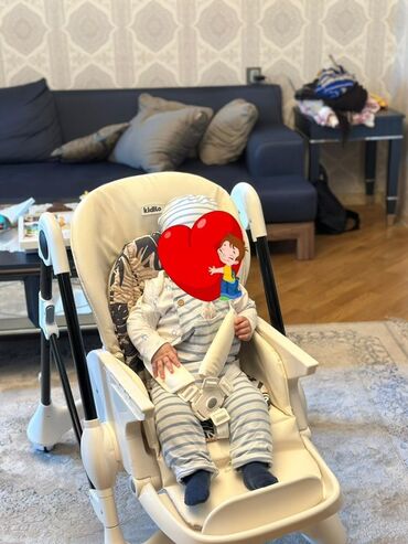 Казаны: Kidilo çoxfunksiyalı uşaq yemək stulu Xüsusiyyətlər: - - Tənzimlənən