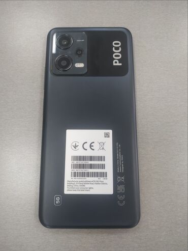 телефон ми 12: Poco X5 5G, Б/у, 128 ГБ, цвет - Черный, 2 SIM
