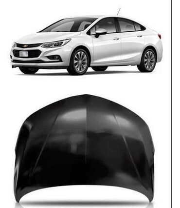 Podveska, xodovoy hissələri: Chevrolet Cruze avtomobili üçün nəzərdə tutulmuş bu qara rəngli kapot
